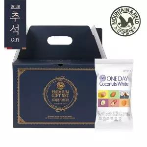 산과들에 바로배송 하루견과 원데이코코너츠화이트 100입 선물세트 감사카드 동봉