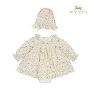 [롯데백화점]에뜨와 벨라플라워바디수트SET 07T527985/출산,신생아,백일선물,조카선물,유아외출복