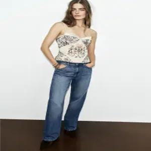 ZARA 자라 자카드 코르셋 탑 - 멀티컬러 1528/656/330