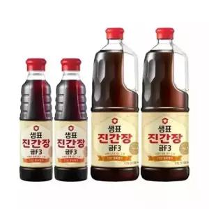 샘표 진간장 금F3 1.7L, 2개 + 500ml, 2개 기획