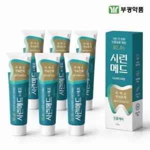 부광약품  검케어 민트 시린이치약 잇몸치약 무불소 125g 6개