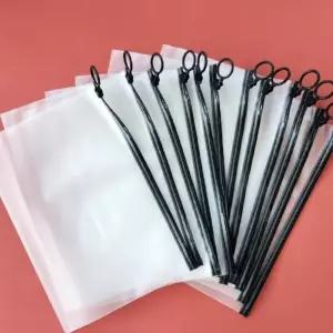(올핀)지퍼백 반투명 블랙 25cmx17cm 여행용 미니파우치