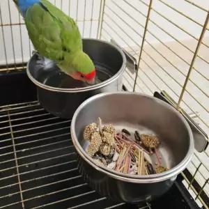 (올핀)스텐 앵무새 모이통 대 걸이형