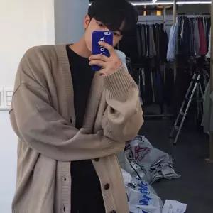 보따리D 남자 간절기 모던 데일리 V넥니트가디건 오버핏가디건