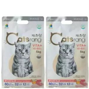 캐츠랑 비타플러스 전연령 고양이 사료 5kg x 2