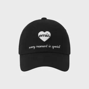이미스 HEART WAPPEN BALL CAP-BLACK