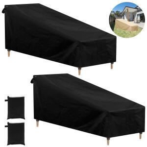 1/5Pcs 야외 라운지 보호 커버 Sunbed 안락 의자 대 한 방수 안티 uv 정원 파티오 가구 고품질