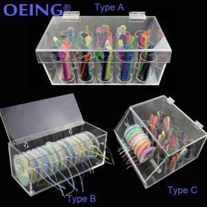 OEING Orthodontic Ligature Tie Box 파워 체인 플레이서 주최자 치과 Arcylic 디스펜서 Ortho 탄성 보관함