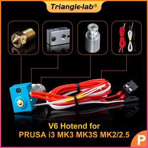 PRUSA i3 MK3 MK2/2.5 v6 방열판 노즐 3D 프린터용 Trianglelab V6 Hotend 사전 조립 장치