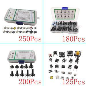SMD DIP 마이크로 순간 택트 스위치 자동차 원격 제어 태블릿용, 셀프 리셋 푸시 버튼 구색 키트