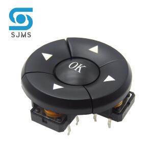 1세트 A14 캡 5 방향 조합 스위치 B3F-4055 화살표 확인 버튼 SMD 12x12x7.3mm 마이크로 촉각 택트 테이스