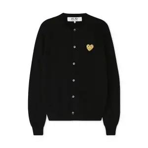 [꼼데가르송] 공용 하트 와펜 블랙 가디건 AX N049 051 1