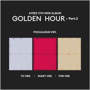 [기타]에이티즈 (ATEEZ) - 11th Mini Album GOLDEN HOUR : Part.2 (POCAALBUM VER.) - 3종 세트