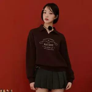 [체이스컬트]여성 오픈 카라 맨투맨 티셔츠 DERG5169B08_P369301085