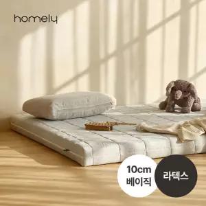 택배발송ㅣ홈리 솜니 10cm 고밀도 라텍스 알러지프리 베이직 바닥 매트리스 퀸 토퍼 Q