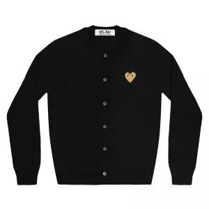 COMME DES GARCONS 골드하트 와펜 울 가디건 (AZ N049 051 1)