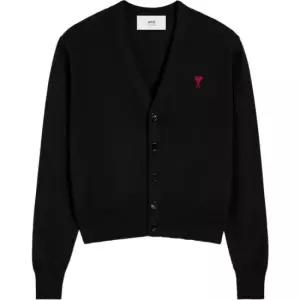 아미 당일) 25FW 하트 로고 블랙 여성 가디건 FKC374 001 009