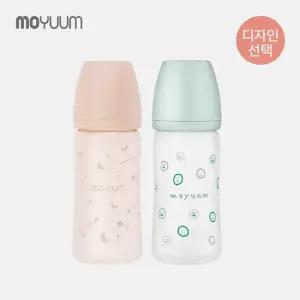 모윰 실리콘코팅 노꼭지 유리젖병 240ml - 디자인 선택