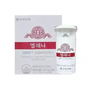 [유한양행] 엘레나 UREX 프로바이오틱스 170mg x 60캡슐 1박스 FWS