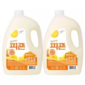 피죤 강력탈취 섬유유연제 레귤러 옐로미모사, 3.1L, 2개