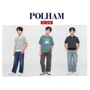 [폴햄키즈](마산점)공용) 루즈 스트레이트핏 해지 데님팬츠 PKG2DP3722
