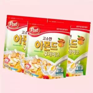 동서 포스트 고소한 아몬드 후레이크620g x 3개+랜덤(ID당1개) 4749063