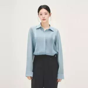 [스타필드 고양 로엠] [RE] 턱 디테일 시스루 셔츠(RMYWG24RTA) RMYWG26RT2