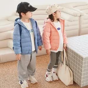 서치C2 UNI키즈 남여공용 남아겨울점퍼패딩 초경량 덕다운 패딩 휴대용 파우치 아동바람막이 남아여아다운