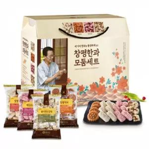 창평 한과 모둠 세트/쌀강정/개별/포장/찹쌀/유기농/구디백/선물용/선물/수제/한국/식품/명절/약과/유과