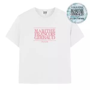 마리떼프랑소와저버 클래식로고 반팔티셔츠 MFG49SS 화이트/핑크