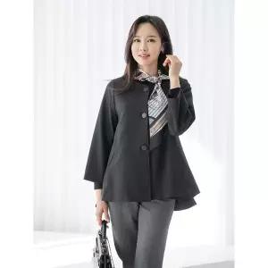 [하프클럽/]엄마옷  노카라플레어자켓 여성 데일리(3color)(~110size) -FHJK2401001-