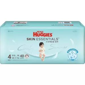 하기스 스킨에센셜 썸머 여름 기저귀 팬티 4공용 대형 40매 GST MNS