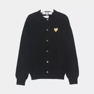 옐로우 하트 패치 울 크루넥 공용 가디건 AX N049 051 1