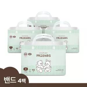 [모모래빗] 프렌즈 올데이 씬 밴드기저귀 4팩