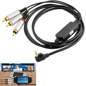 PSP 2000 게임 콘솔용 AV RCA Ypbpr 케이블 TV 오디오 비디오 와이어 플러그 어댑터 연장 길이 3m