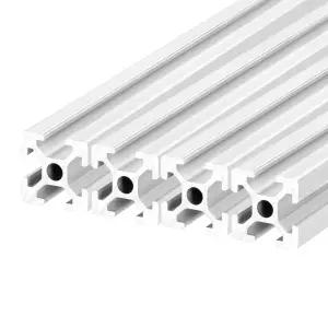 QNK 4PCS 11.8in 300mm 2020 T 슬롯 알루미늄 압출 프로파일 실버 유럽 표준 양극산화 선형 레일 3D 프린터