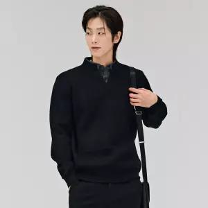 [체이스컬트] [2color] M 셔츠 레이어드 니트