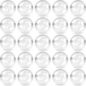 캡슐 자판기 원형 50개 1.1인치 28mm - 검볼 머신 벌크 클리어 컨테이너 부활절 바구니 스터퍼 생일 선물
