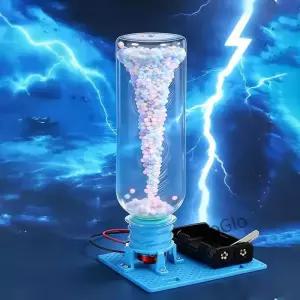 DIY 전기 소용돌이 조립 퍼즐 물리 과학 실험 키트 STEM 교육용 데스크탑 모델 성인용 선물