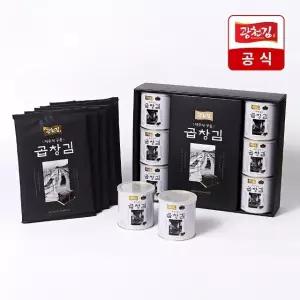 [광천김] 골드라벨 곱창김 선물세트 (인산가 죽염 캔김 6캔+지주식 구운 곱창김 5봉)