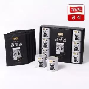 [광천김] 골드라벨 곱창김 선물세트 (인산가 죽염 캔김 6캔+지주식 구운 곱창김 5봉)