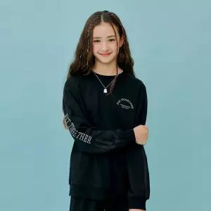 오션스카이 [2color]여아 테이프 포인트 맨투맨 T-shirt - 멀티