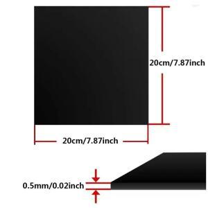 1Pcs 블랙 ABS 플라스틱 플레이트 모델 시트 DIY 재료 부품 두께 0.5mm/1mm/1.5mm/2mm/3mm/4mm/5mm