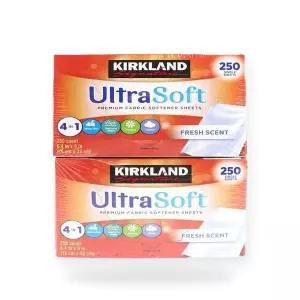 [셀러허브]커클랜드 코 스트코 패브릭 소프트너 시트 (종이 섬유유연제) 250매 x 2 500매 (S52596698)