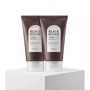[1+1/단독기획] 스킨푸드 블랙슈가 퍼펙트 스크럽 폼 더블기획 (180g+180g)
