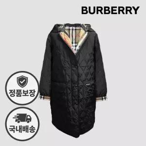 버버리 파크게이트 퀄팅 롱 후드 자켓 80842091 81214671 블랙