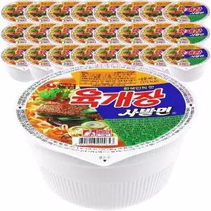 농심 육개장사발면 86g 24개 컵라면 국민라면