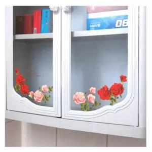 몰딩시트지 현관문스티커 디자인스티커 홈코디(2매)장미 c26 TL-17087