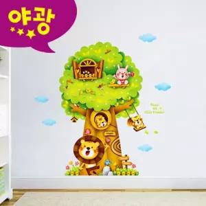 퍼즐빅나무2 포인트벽지 c26 몰딩시트지 디자인스티커 현관문스티커 MDM-005