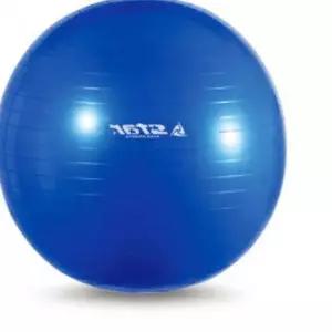 스타 짐볼 55cm 펌프 블루 운동 공 요가 테스 볼 AWFPQAFT